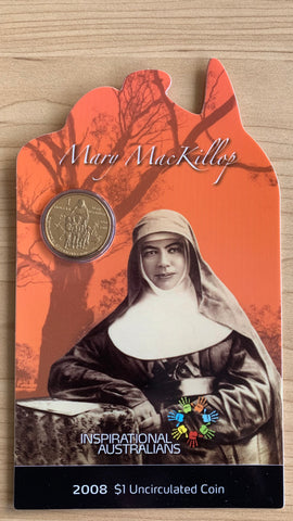 Australia 2008 Royal Australian Mint $1 Mary MacKillop Uncirculated Coin