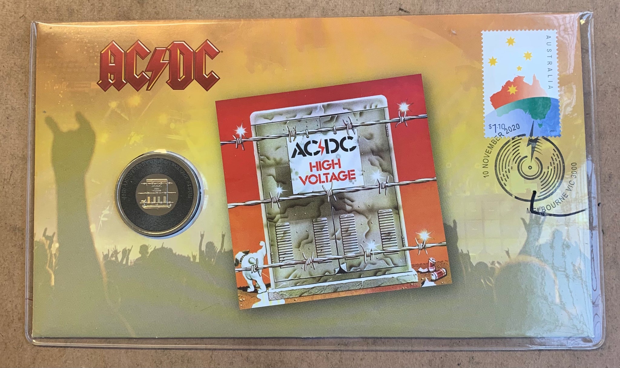 2020 AC/DC ACDC PNC with 20 cents coin