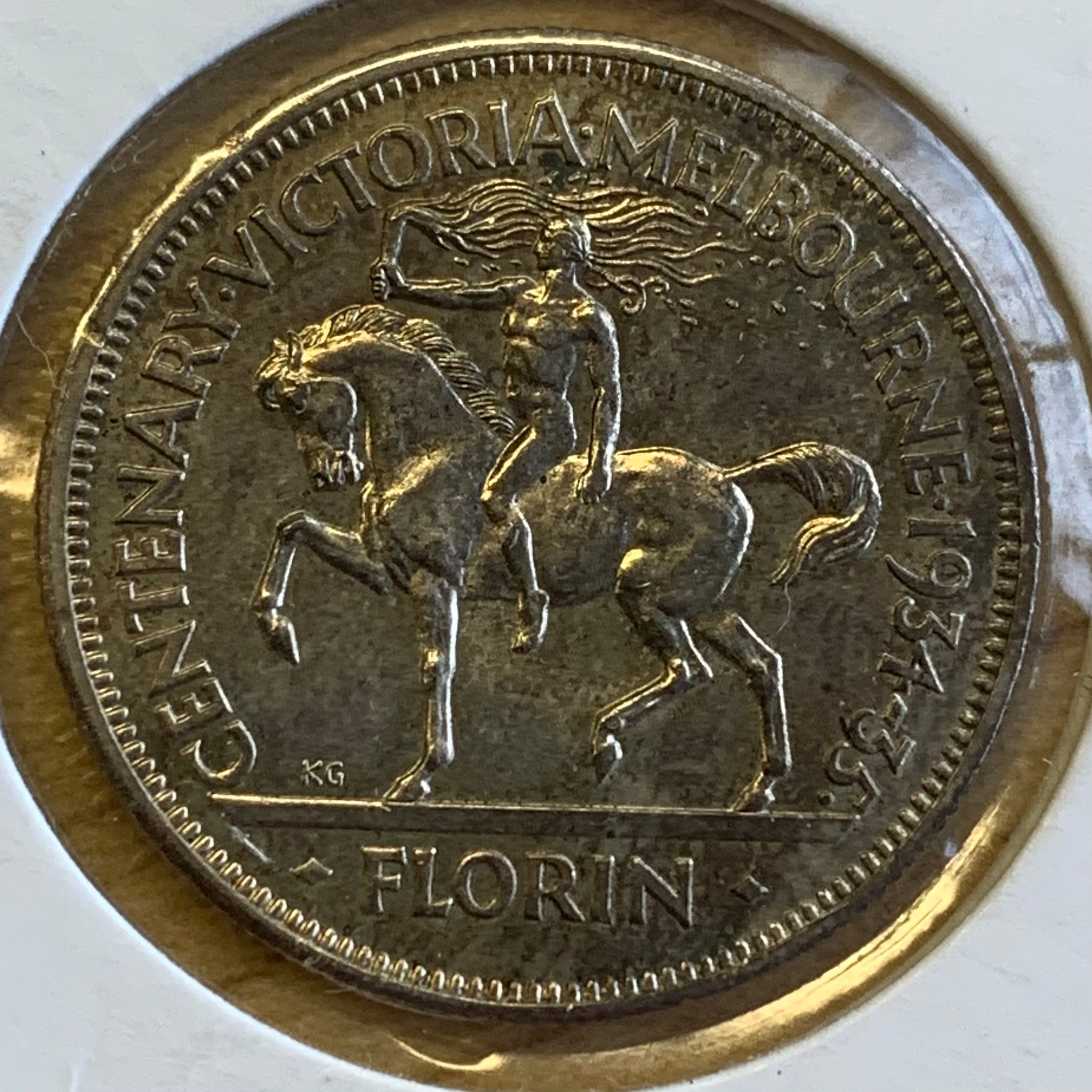 Australia 1934-5 Melbourne Centenary Florin Uncirculated