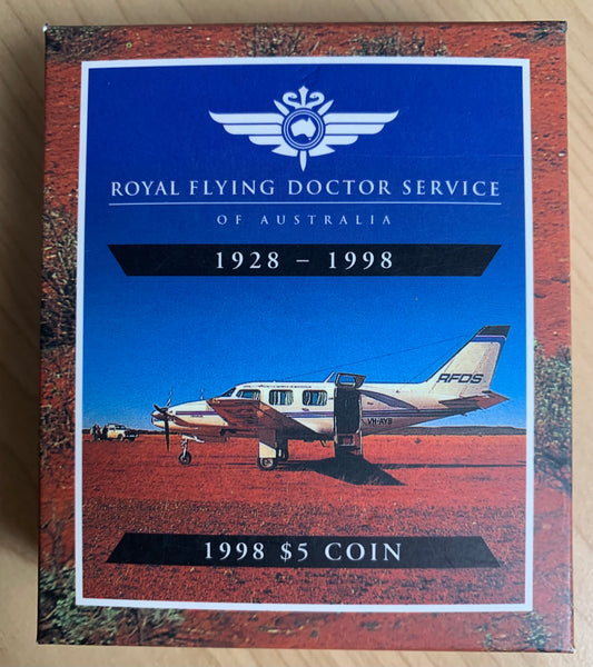 Australia 1998 Royal Australian Mint Royal Flying Doctor $5 Proof Coin