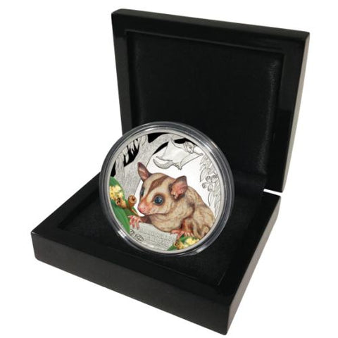 Tuvalu 2015 Endangered and Extinct Series Mahogany Glider 1oz 999 Silver Proof Coin Box Cert