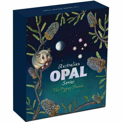 Australia 2013 Perth Mint $1 Opal Series Pygmy Possum 1oz 999 Silver Proof Coin Box Cert