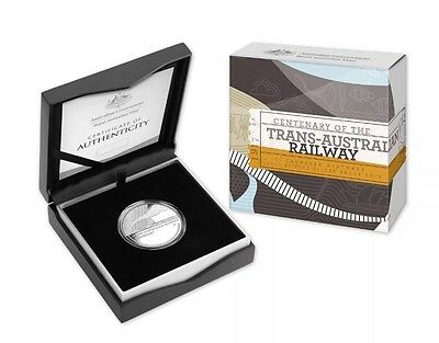 2017 $1 Centenary of the Trans-Australian Railway C Mintmark Silver Proof Coin