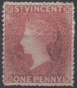 St Vincent West Indies Caribbean SG 1 1d Rose Queen Victoria Stamp Mint