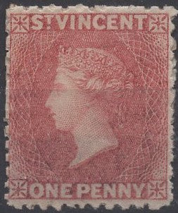 St Vincent West Indies Caribbean SG 5 1d Red Queen Victoria Stamp Mint