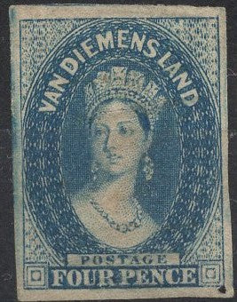 Australian States Tasmania SG 37 1857-67 4d Blue mint