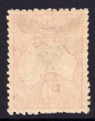 Australia SG 43a 10/- Kangaroo 3rd Watermark Aniline Pink MLH